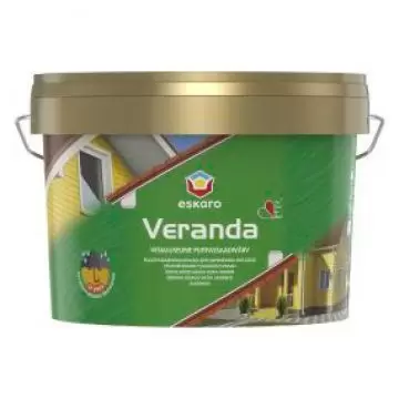 Краска фасадная Eskaro Veranda масляно-акриловая полуматовая База TR 2,85 л