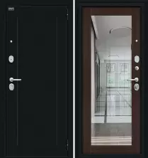 Стальная входная дверь «Флэш» Букле черное / Wenge Veralinga