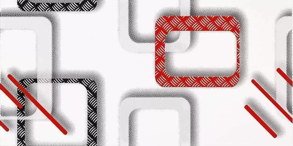 Декор настенный Cerrol Bianca-Negro Modern Red Centro