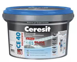 Затирка Ceresit №01 aquastatic се 40 белая ведро 1 кг