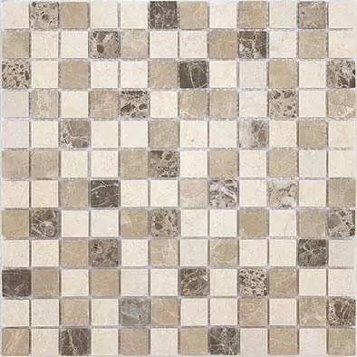 Мозаика Caramelle Mosaic Pietrine Pietra Mix 1 MAT 23x23 4 мм