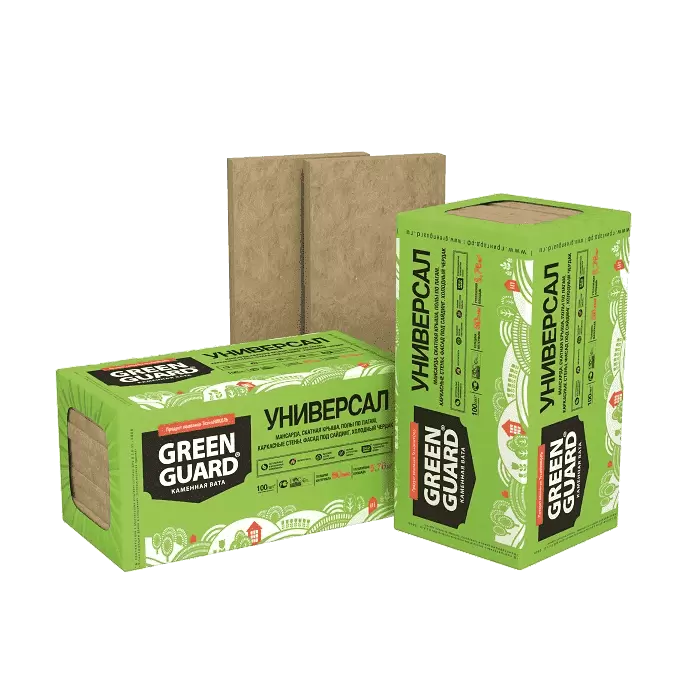 Утеплитель Базальтовая (каменная вата) Технониколь GreenGuard Универсал 1200x600x100 мм 4 плиты