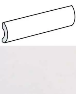 Бордюр настенный Equipe La Riviera Pencil Bullnose Blanc 3x20