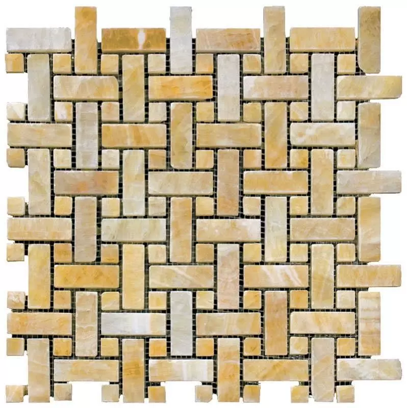 Мозаика Natural Mosaic Kelt M073-CP Onyx Yellow