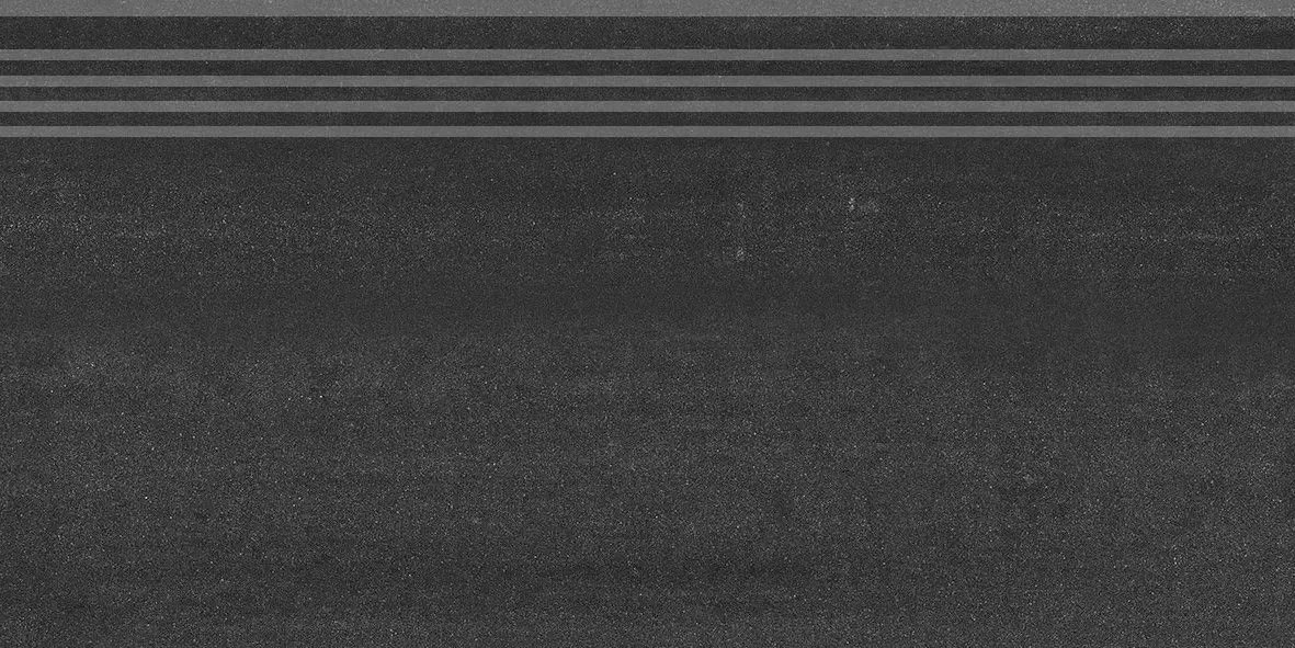 Клинкерная плитка DD200800R/GR Про Дабл черный обрезной Ступень 30x60