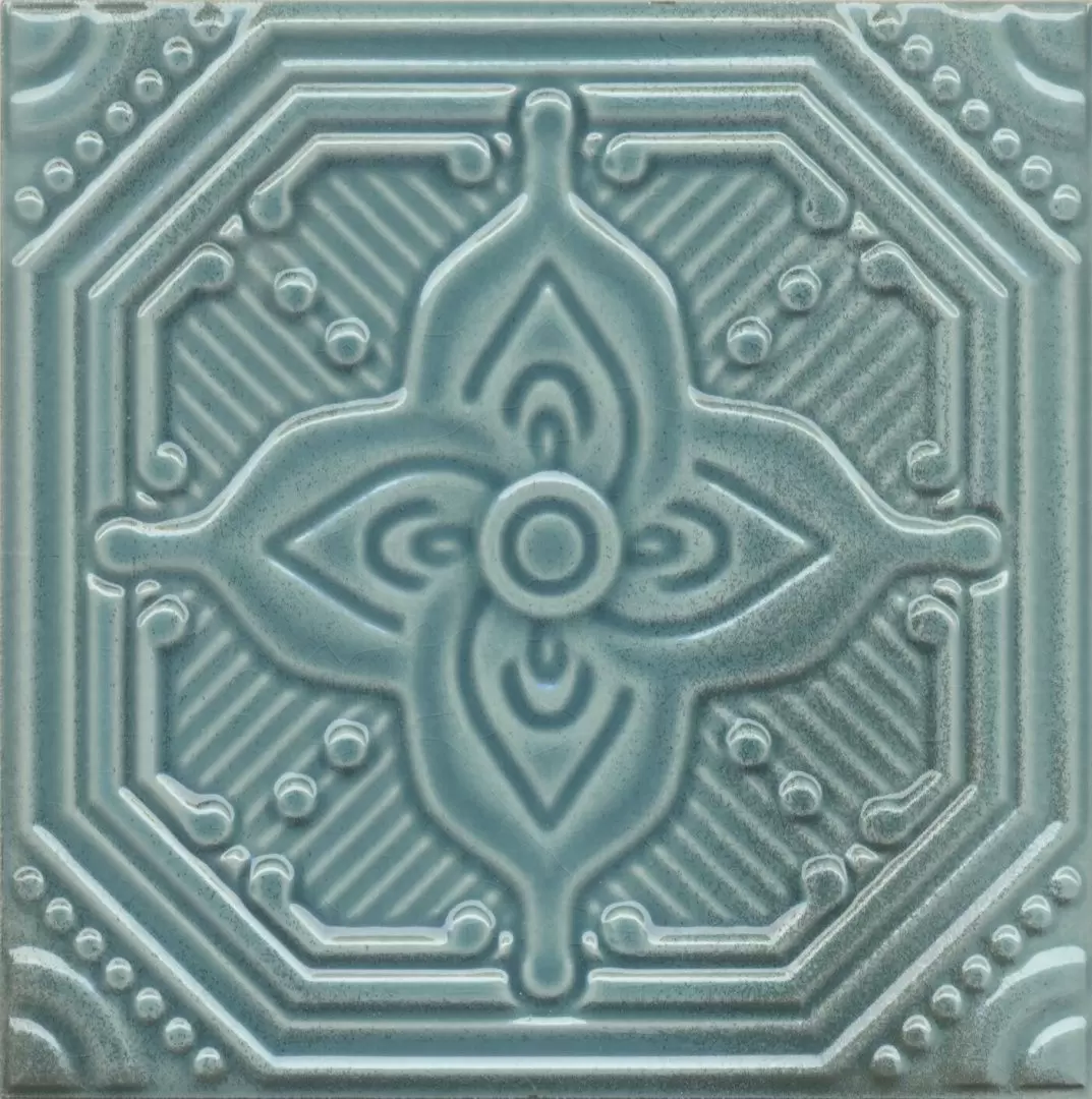 Керамическая плитка SSA004 Салинас лазурный. Декор (15x15)