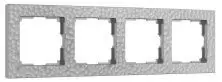 Рамка Werkel на 5 постов Hammer (серебряный) W0052406