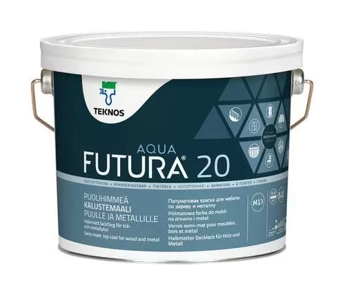 Краска универсальная Teknos Futura Aqua 20 PM1 2,7 л