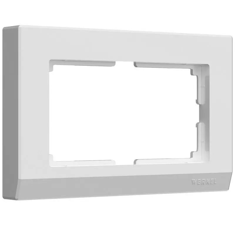 Рамка Werkel Stark для двойной розетки (белый) WL04-Frame-01-DBL-white