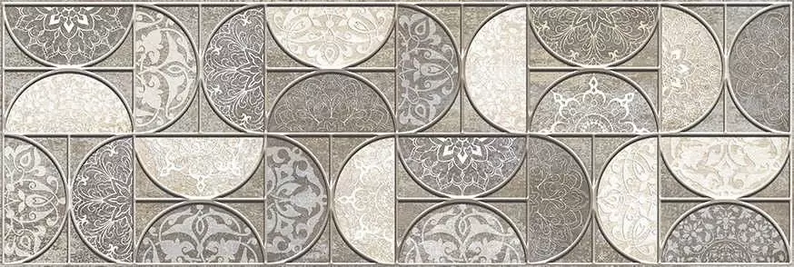 Декор настенный Alma Ceramica Rezzo Серый Д