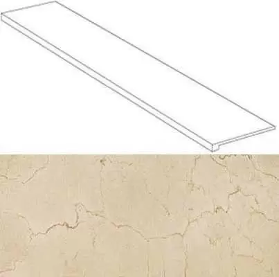 Ступень Atlas Concorde Supernova Stone Cream Scalino laterale sx 33x120
