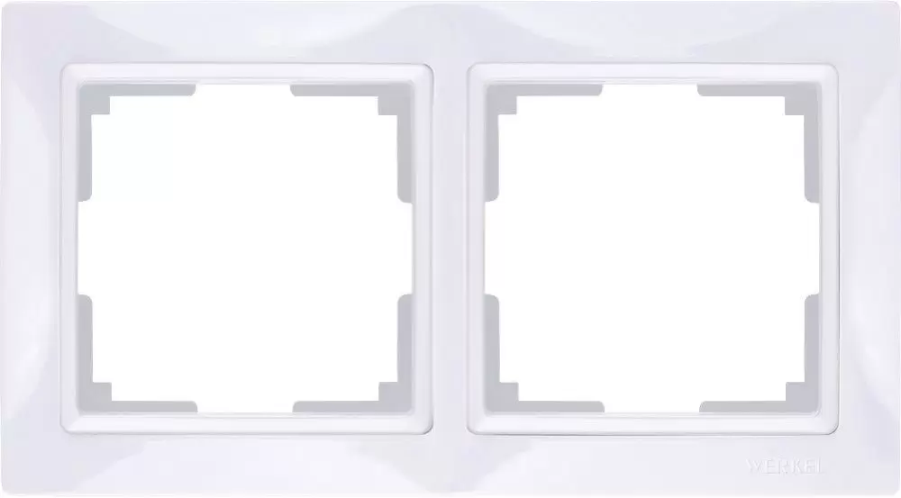 Рамка Werkel Snabb на 2 пост белый Basic WL03-Frame-02-white