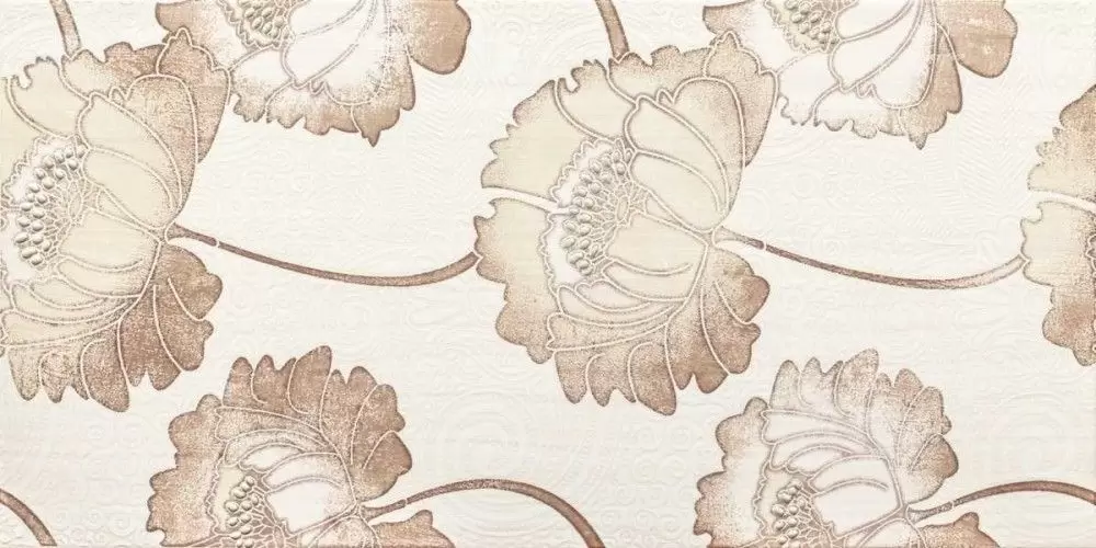 Декор настенный Cerrol Ramosa Crema Flowers