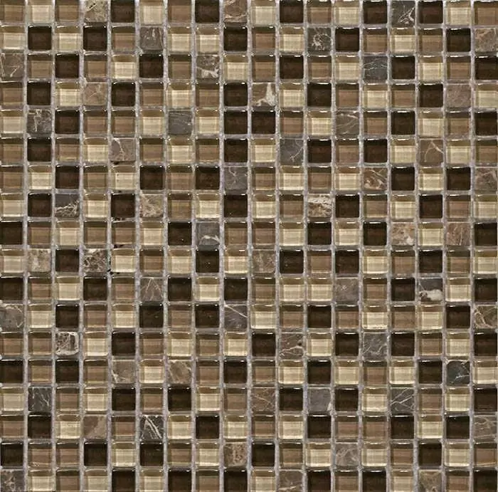Мозаика Q-Stones Мозаика стекло и камень QSG-035-15-8
