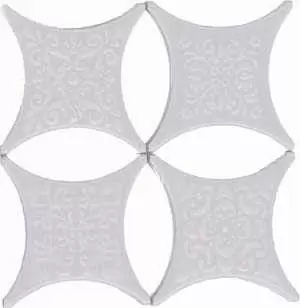 Вставка Hispania Ceramica Core Estrella Set Core Blanco 4pzs