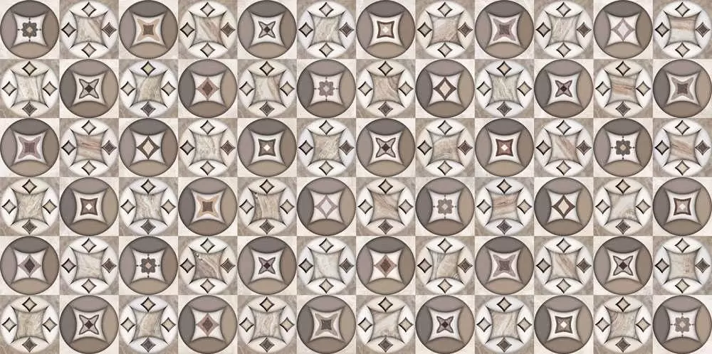 Декор настенный Alma Ceramica Veliente Темный Геометрия