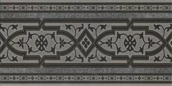Клинкерная плитка Koblenz Stellstufe mit Dekor Anthrazit Подступенник 15,5x31