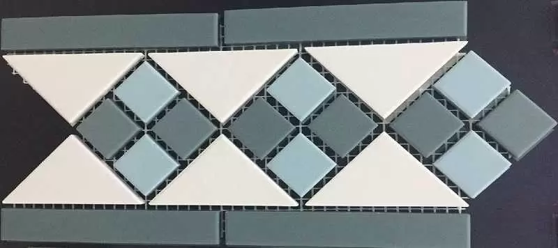 Декор керамогранит Top Cer Octagon Border Lisbon With 1 Strip Tr.16, Dots 13+18, Strips 18