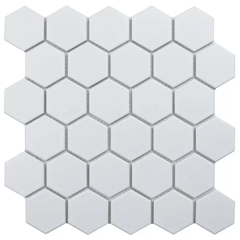 Мозаика Starmosaic Керамическая Hexagon small White Matt