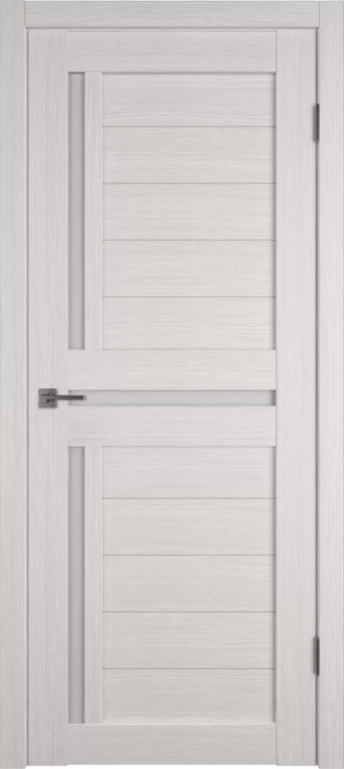 Дверь экошпон "Atum 16" Bianco, стекло