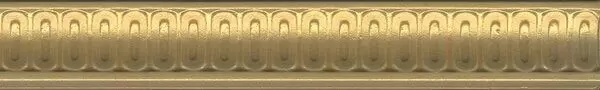 Керамическая плитка BOA005 Борромео золото Бордюр 4x25