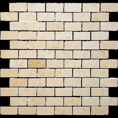 Мозаика Caramelle Mosaic Pietrine Botticino MAT 23x48х4