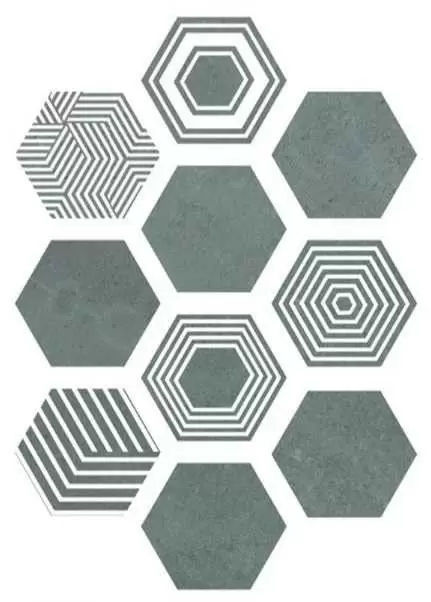 Керамогранит ITT Ceramic Pier17 Hexa Turquoise