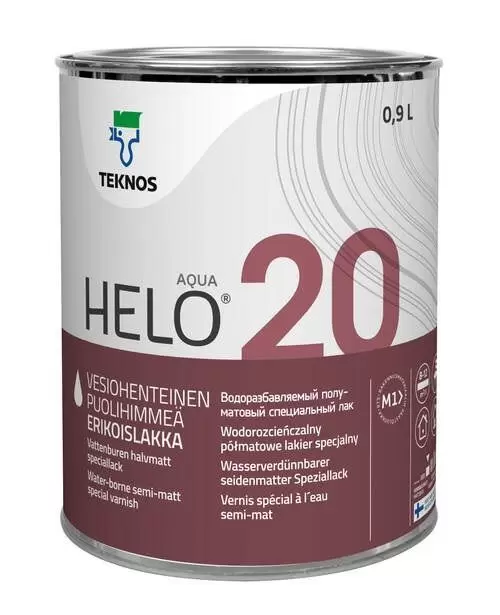 Лак полиуретановый Teknos Helo Aqua 20 0,9 л