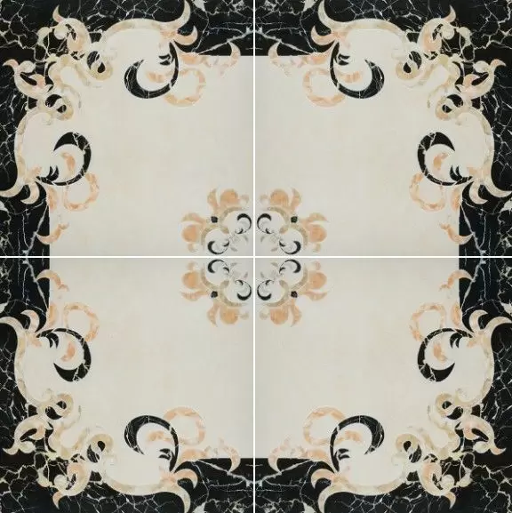 Декор напольный Infinity Ceramic Castello Del Monte Roseton Crema