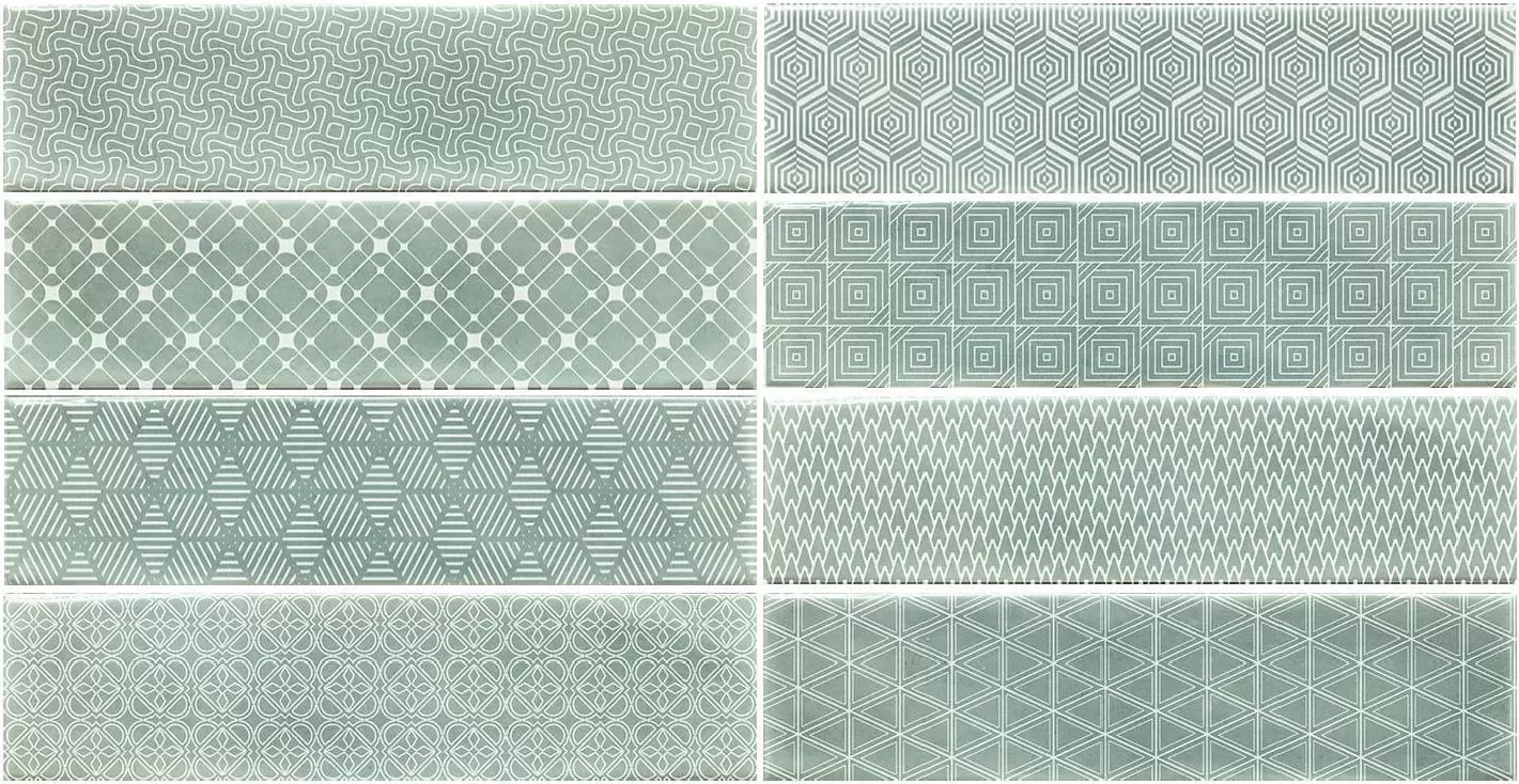 Керамическая плитка Decor Opal Turquoise для стен 7,5x30