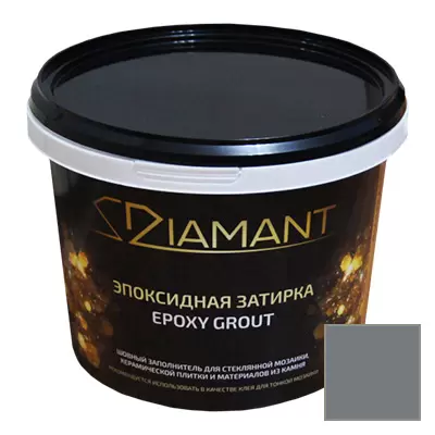 Затирка эпоксидная Живая Краска Диамант (Diamant) №028 графит 1 кг