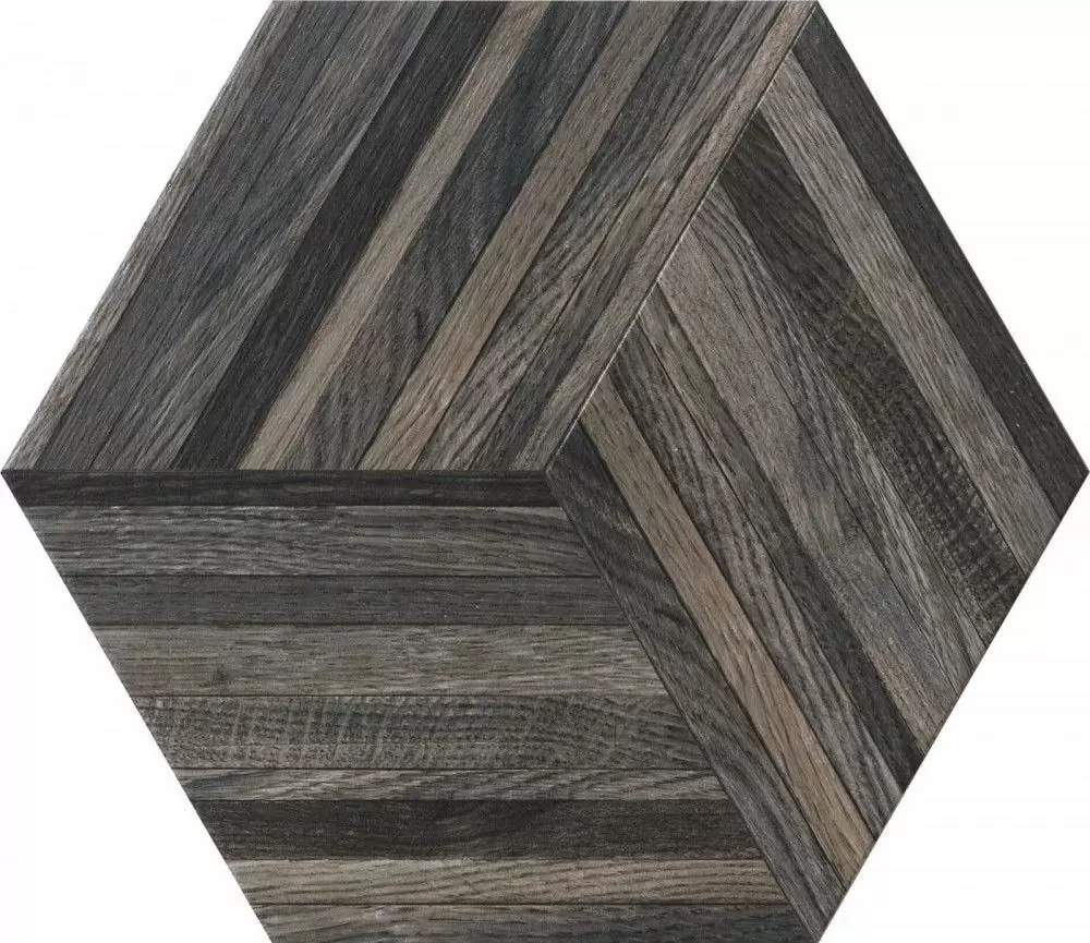 Керамогранит Settecento Wooddesign Smoke Esagona Nat