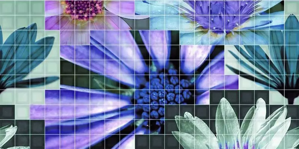 Декор настенный Fanal Mosaico azul Flor 2