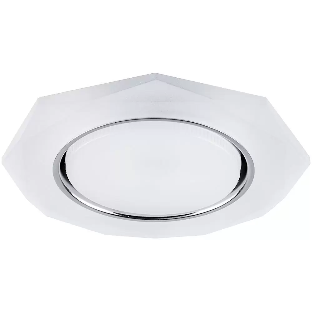 Светильник встраиваемый Feron CD5021 с белой LED подсветкой GX53 белый матовый