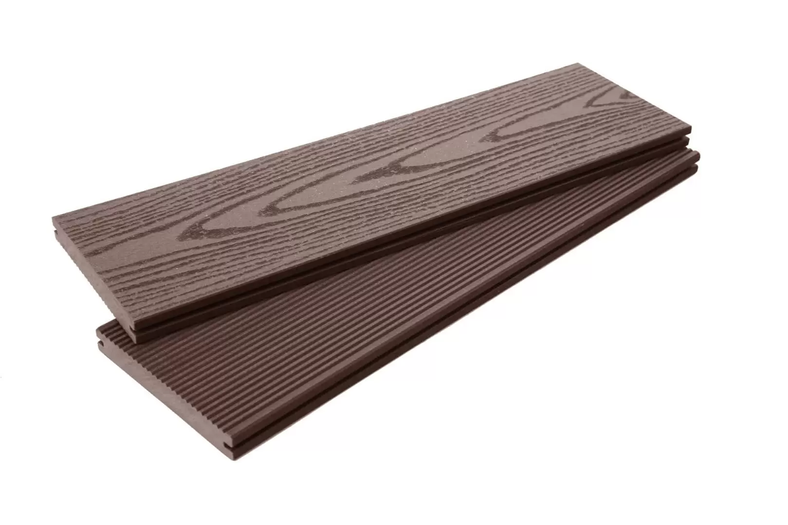 Террасная доска ДПК ECODECKING Tehno полнотелая Шоколад
