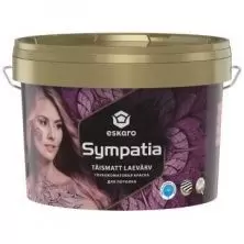 Краска интерьерная Eskaro Sympatia для потолка глубокоматовая 2,85 л