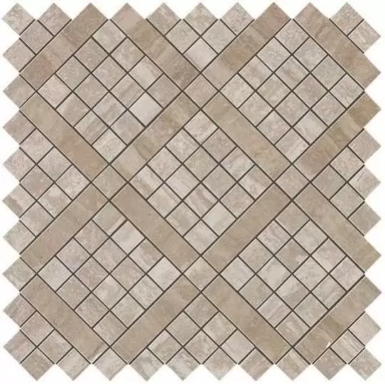 Мозаика Atlas Concorde Italy Marvel Pro Travertino Silver Diagonal Mosaic 9MVB