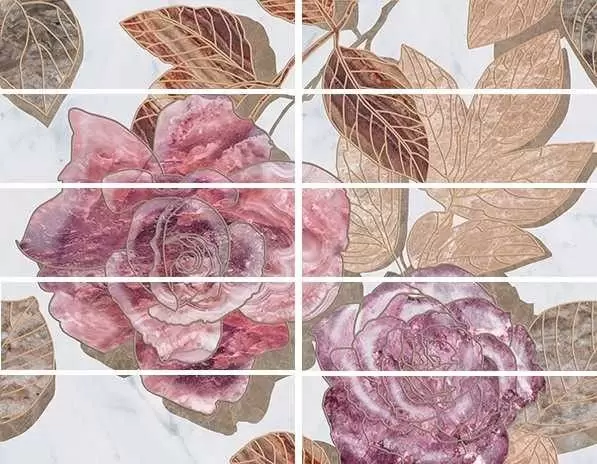 Бордюр настенный Ceramica Classic Argos Flowers Цветы 1 из 10 рисунков