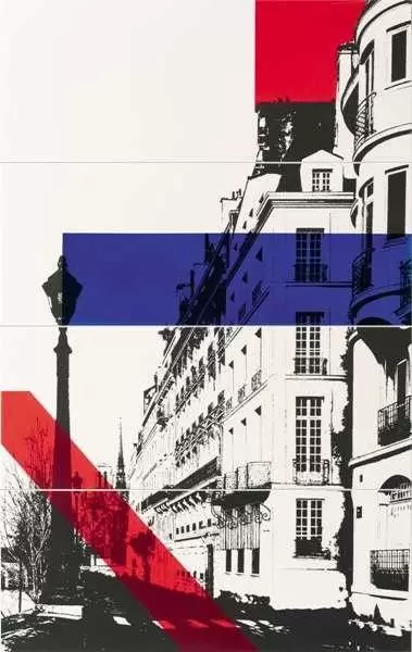 Декор настенный Maciej Zien Paris D-Trocadero 74,8x119,8 set of 4 elements