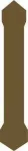 Бордюр настенный Ariana Ceramica Neo classica Oro Ang Lis Stucchi 3X10