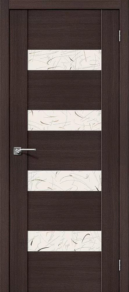 Дверь экошпон "VM4" стекло Wenge Veralinga