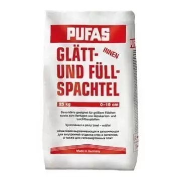 Шпатлевка гипсовая Pufas Glatt-und Fullspachtel №3 25 кг