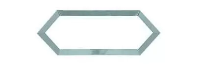 Декор настенный Maritima Ceramics Eclipse White Silver Bisel