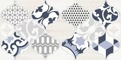 Декор настенный LB-Ceramics Мореска Синий 1
