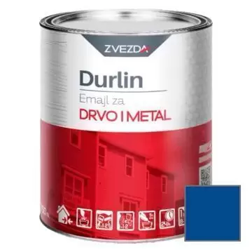 Эмаль по дереву и металлу Zvezda Durlin Emajl za Drvo I Metal синий 0,75 л