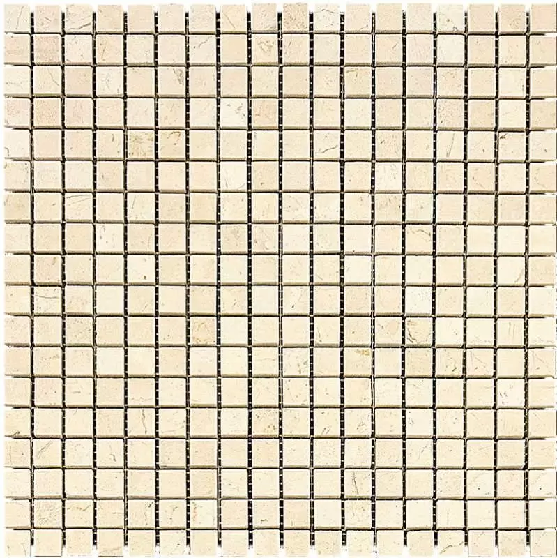 Мозаика Natural Mosaic Adriatica 7M030-15P M030-FP Crema Marfil Extra