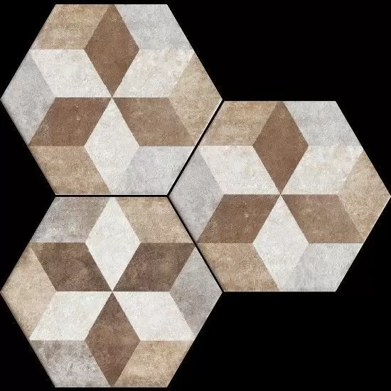 Керамогранит Fioranese Heritage Exagona Deco Texture 4 Nat