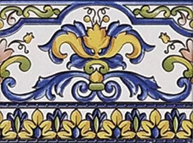Плитка настенная Mainzu Zocalo Cobalto-Verde Cenefa C-54