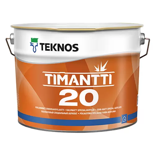 Краска влагостойкая Teknos Тimantti 20 PM3 0,9 л