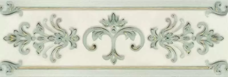 Бордюр настенный Gracia Ceramica Visconti Turquoise border 02